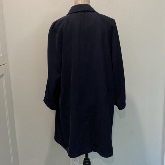 Hilary Radley Blue Trench Coat Size 12 - Picture 9 of 15